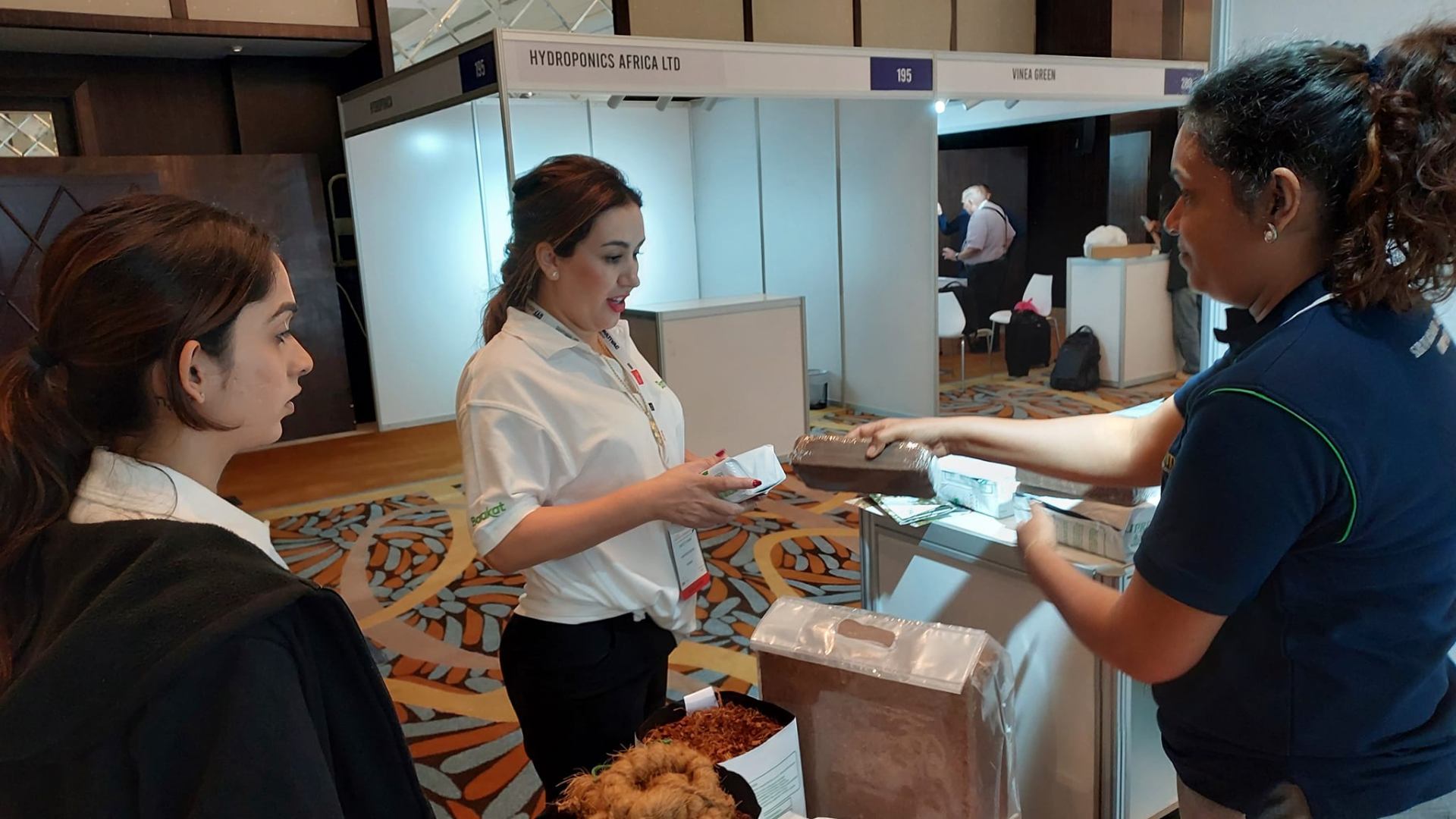 Cocomix team at international trade exhibition